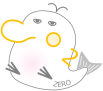 座っているデカボンのイラスト