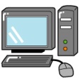デスクトップパソコンのイラスト画像