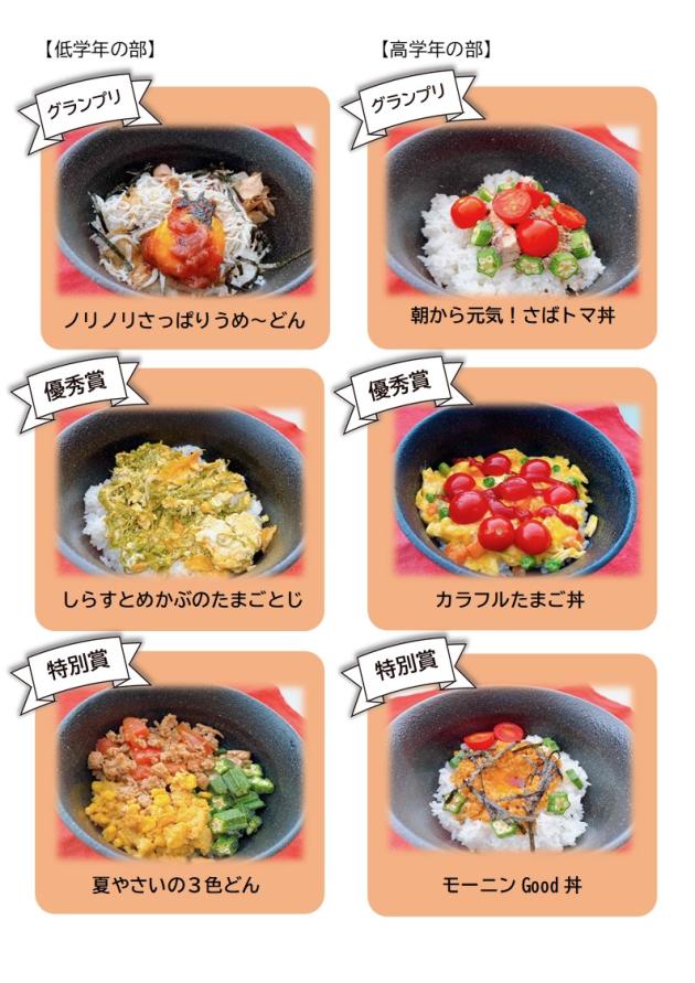 入賞作品6つのどんぶりを写した写真