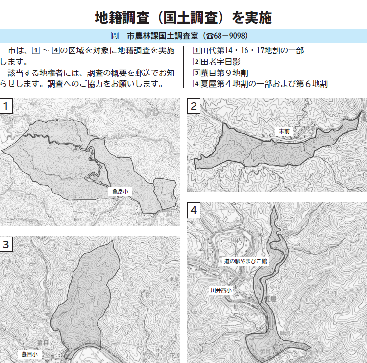 令和7年度地籍調査実施区域図