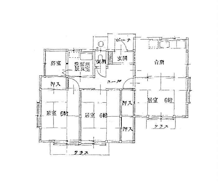 刈屋団地住宅の標準間取図