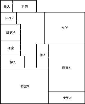 かわい住宅の間取図