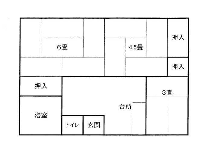 日向団地住宅の間取図