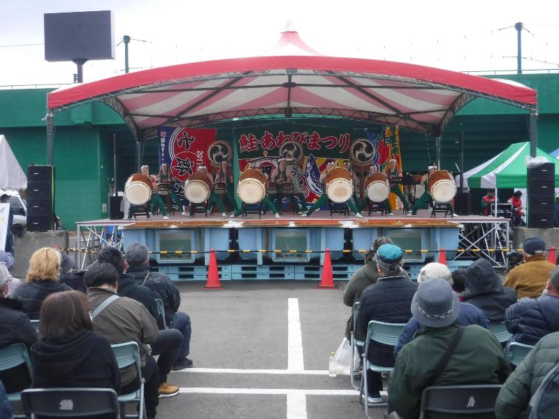 鮭・あわびまつり写真