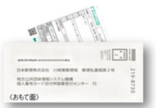 返信用封筒の見本