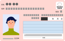 マイナンバーカード表面イラスト