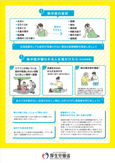 熱中症予防のために裏面