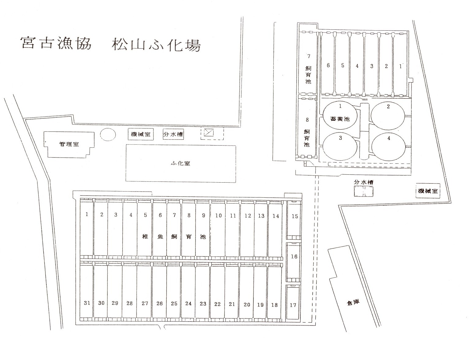 宮古漁協松山ふ化場の地図