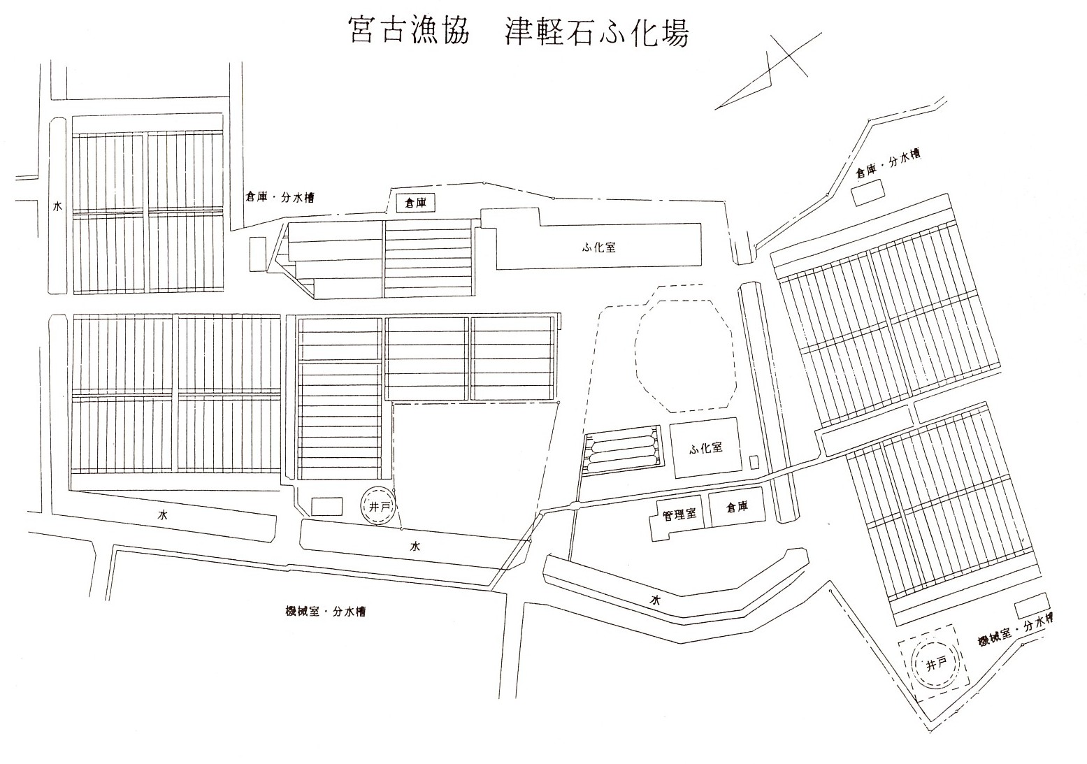 宮古漁協津軽石ふ化場の地図
