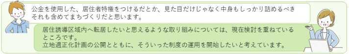 いただいたご意見と事務局の回答のイラスト7枚目