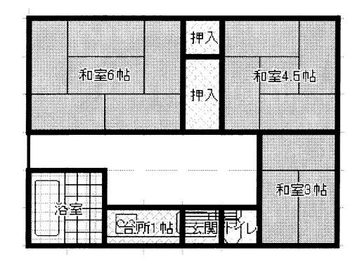 S47蟇目団地住宅の間取図