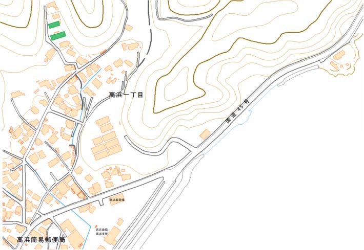高浜住宅の位置図