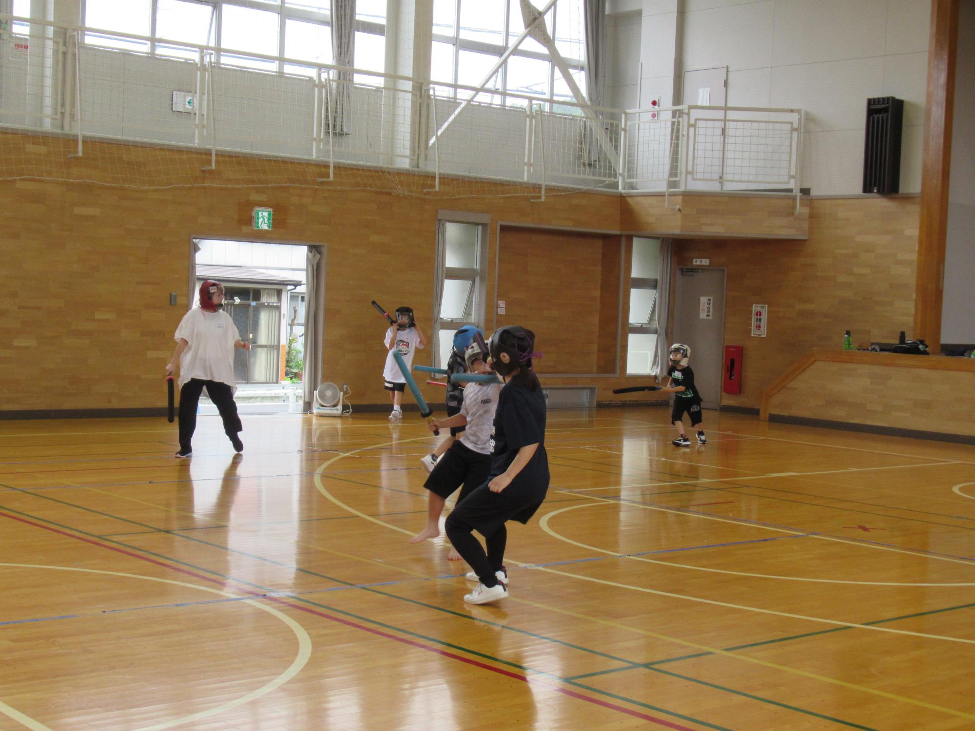 親子でスポーツチャンバラ体験