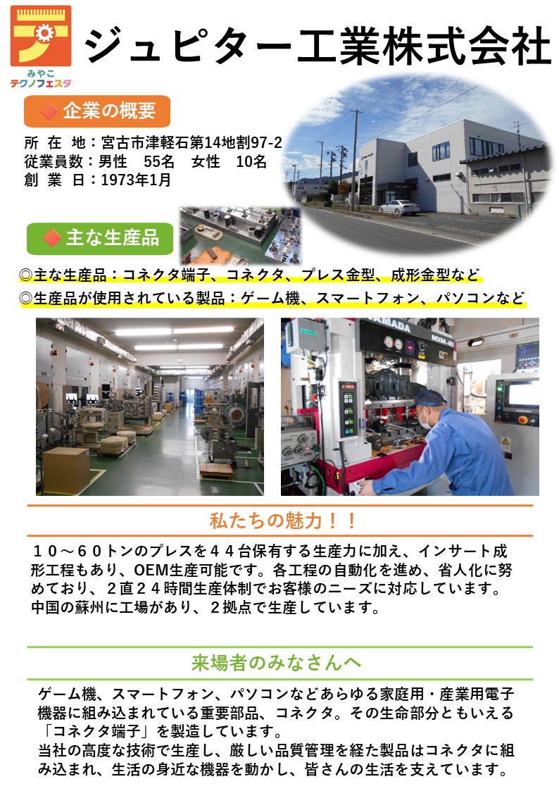 企業紹介ジュピター工業株式会社
